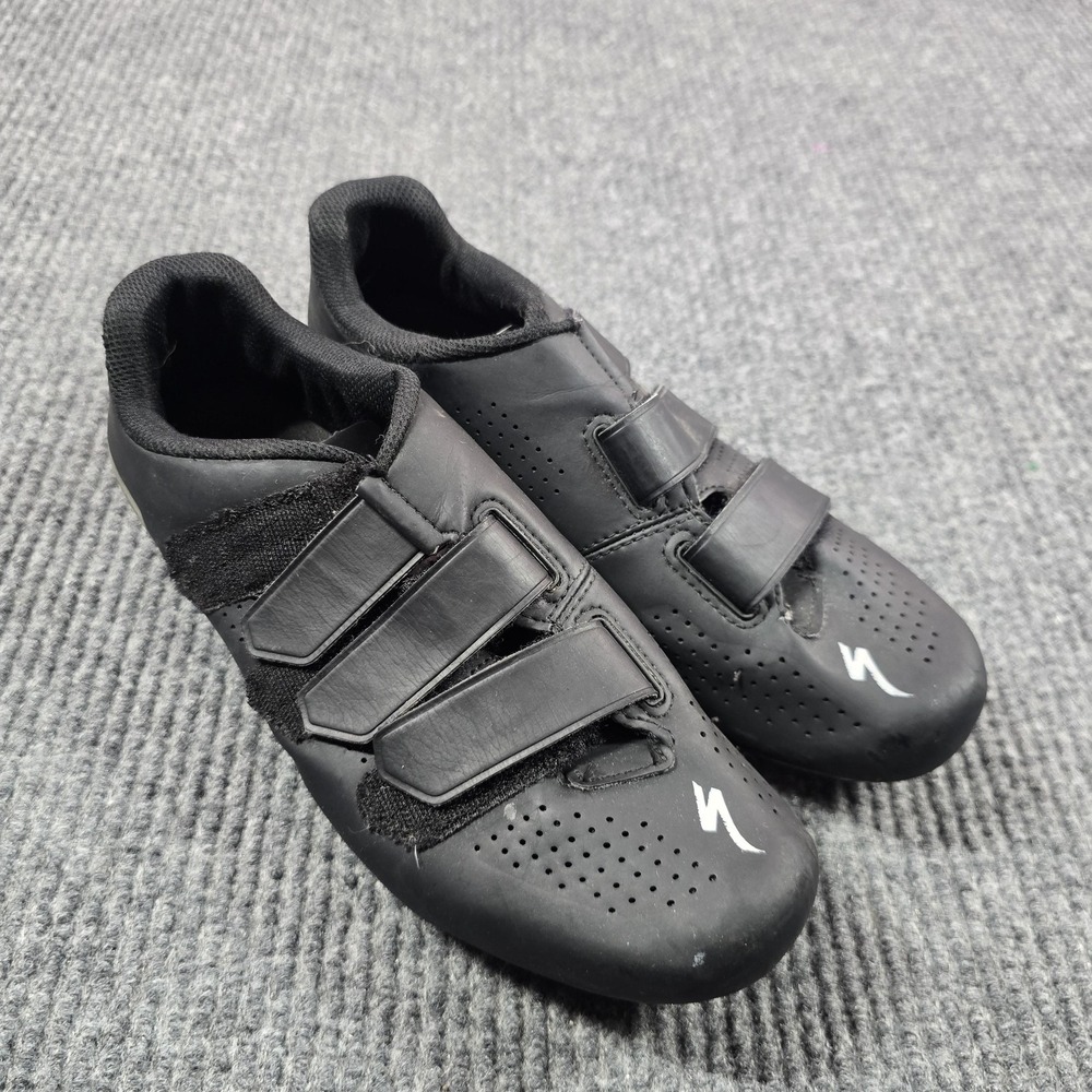 Specialized Torch 1.0 Road Cycling‎ Shoes Mens 9 EU 42 Black 3-Strap Clipless
